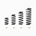 Straight Barrel Seat Springs for Solo Seats - Black - Range of Sizes