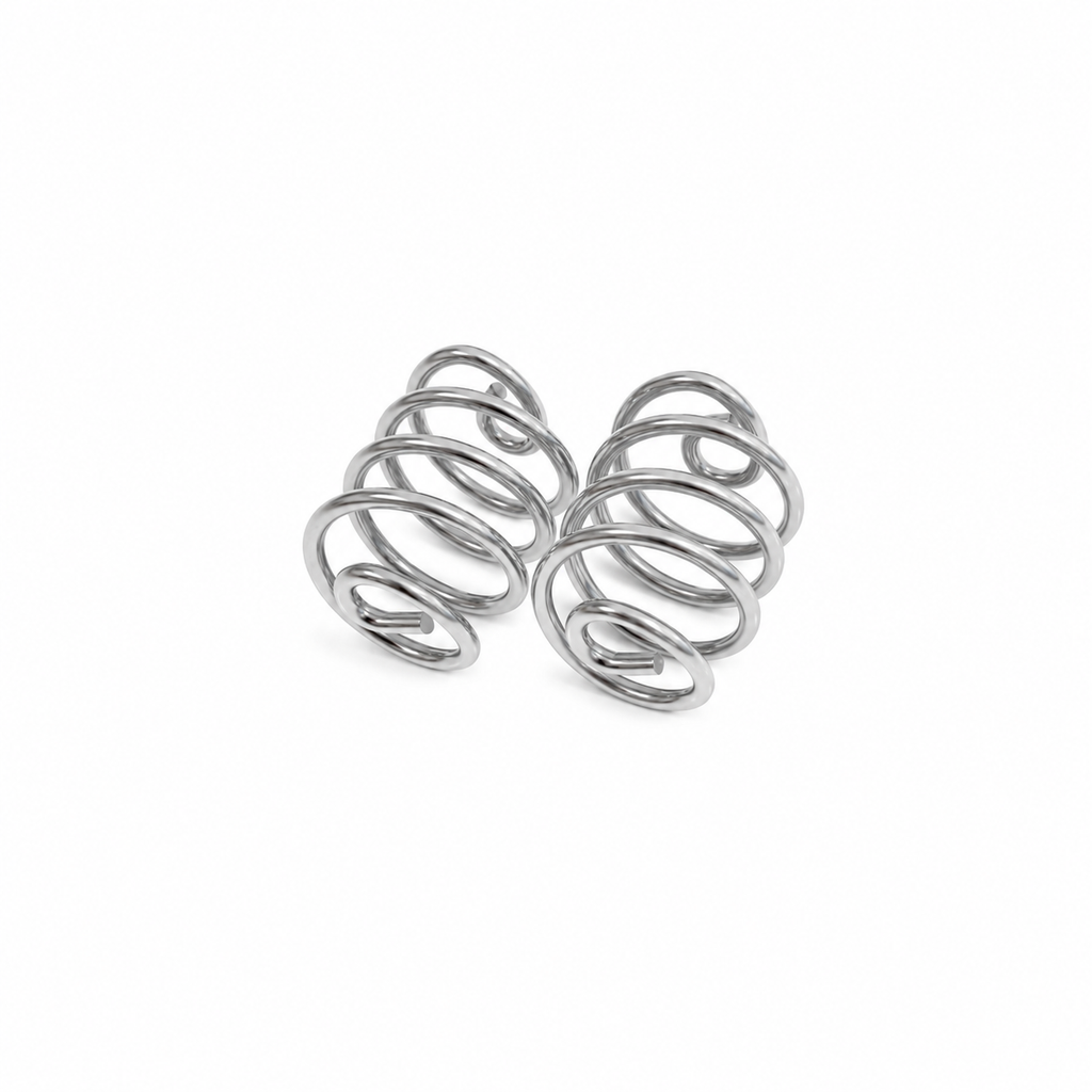 Straight Barrel Seat Springs for Solo Seats - Chrome - Range of Sizes