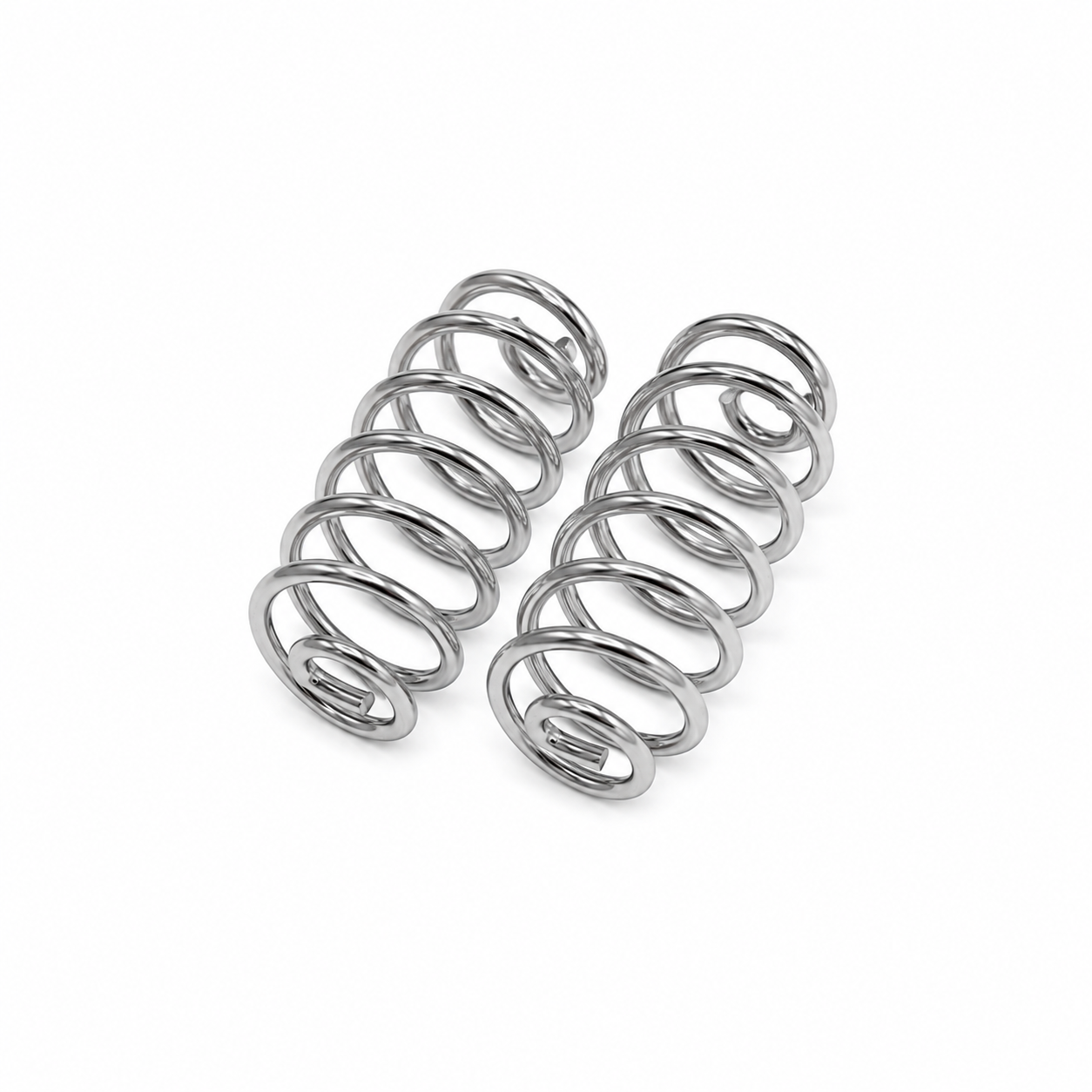 Straight Barrel Seat Springs for Solo Seats - Chrome - Range of Sizes
