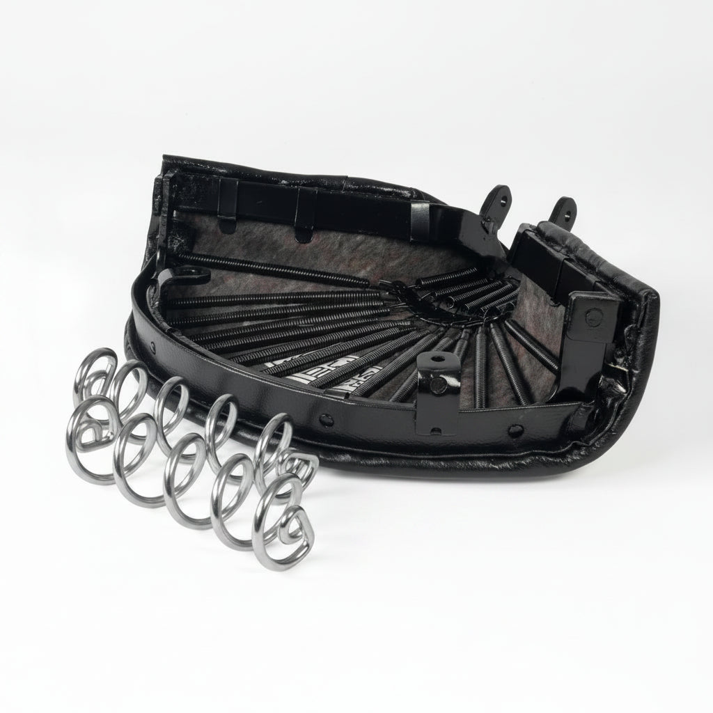 Classic "Lycett" Saddle  - BSA A7 A10 fixing, complete with Springs