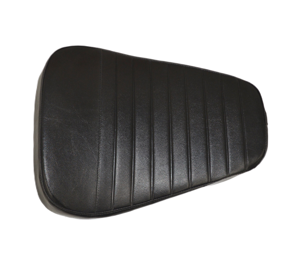 Universal Scrambler Seat with Pleated Top – Black