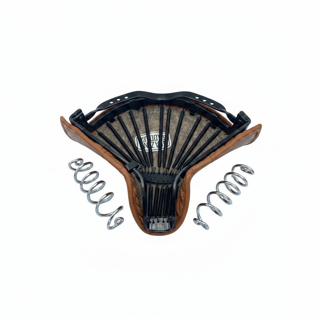 Classic "Lycett" Saddle  - Large complete with Springs