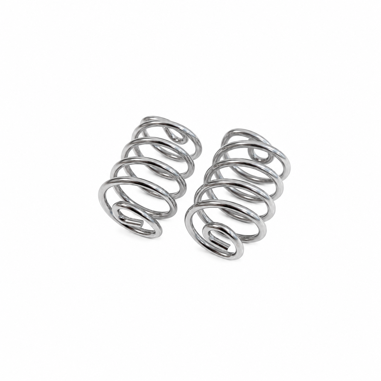 Straight Barrel Seat Springs for Solo Seats - Chrome - Range of Sizes